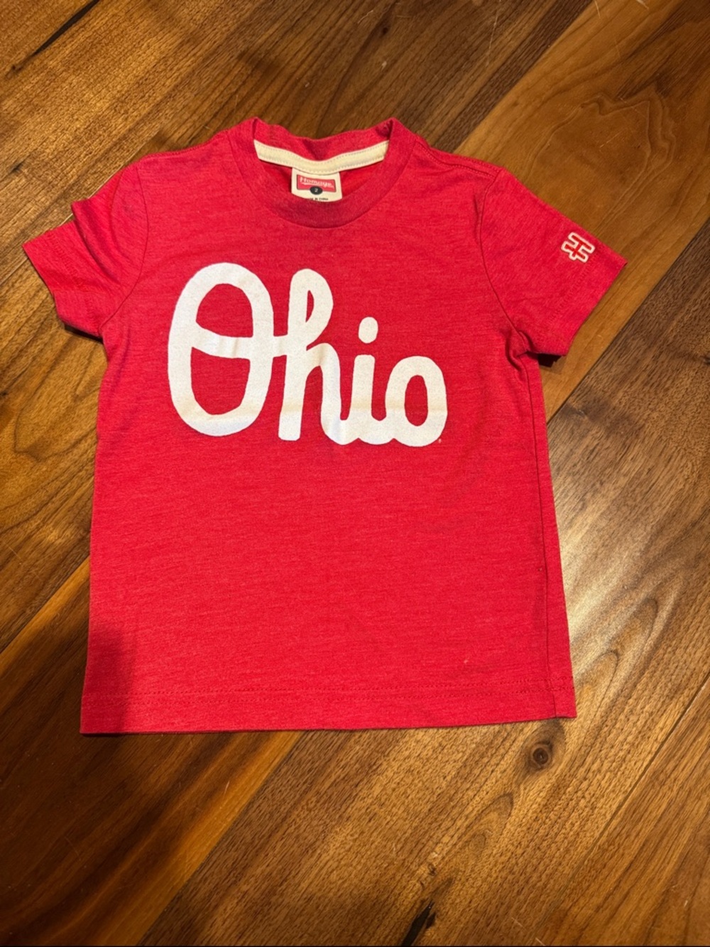 HOMAGE Red Kids 'Ohio State' Short Sleeve Tee
